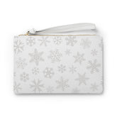 Snowflake Wristlet Clutch Bag — Winter Holiday Accessory