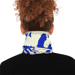 Blue Holiday Neck Face Cover– Lightweight Fashion Face Covering