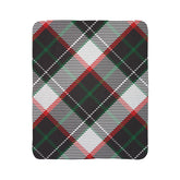Plaid Sherpa Blanket — Cozy Black, Red & Green Holiday Throw