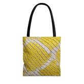 Invasive Yellow Python Print Pattern Tote Bag - Stylish All-Over Print for Everyday Use