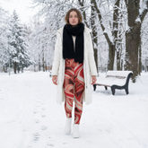 Candy Cane Holiday High-Waist Yoga Leggings