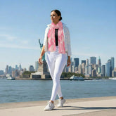 Squat-Proof High-Waisted Leggings- White