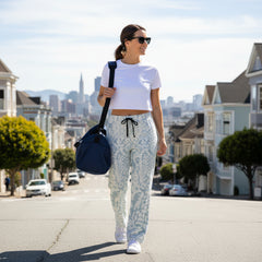 Cozy Seafoam Animal-Abstract Workout Pants — Women's Lounge Pants