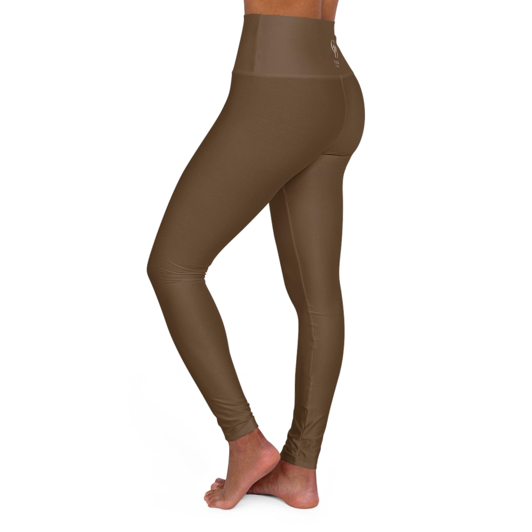 Squat-Proof High-Waisted Leggings— Cocoa Powder 2026 Fashion Color