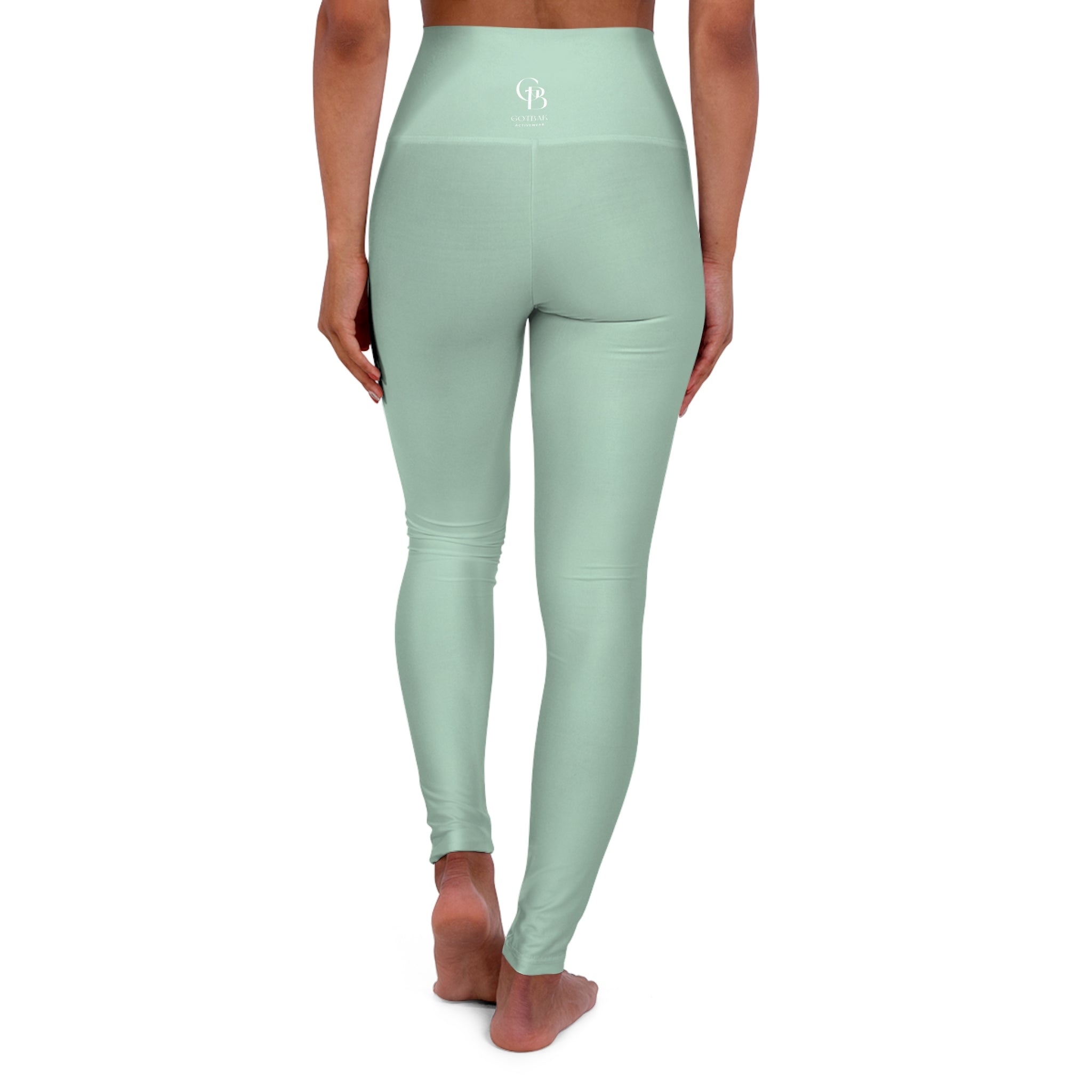 Squat-Proof High-Waisted Leggings– Mint Jelly 2026 Fashion Color