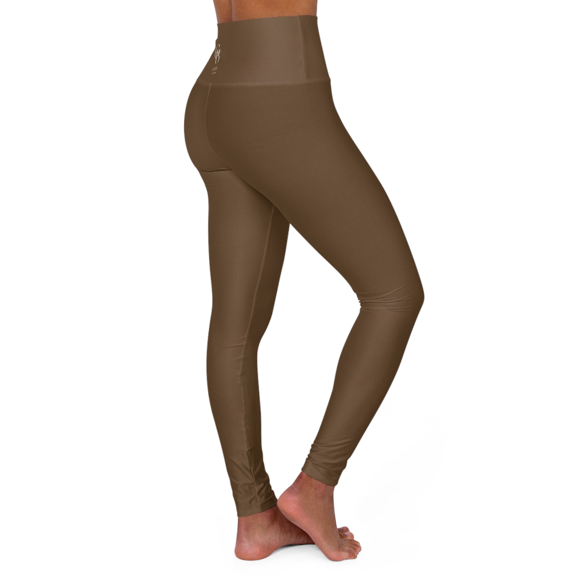 Squat-Proof High-Waisted Leggings— Cocoa Powder 2026 Fashion Color