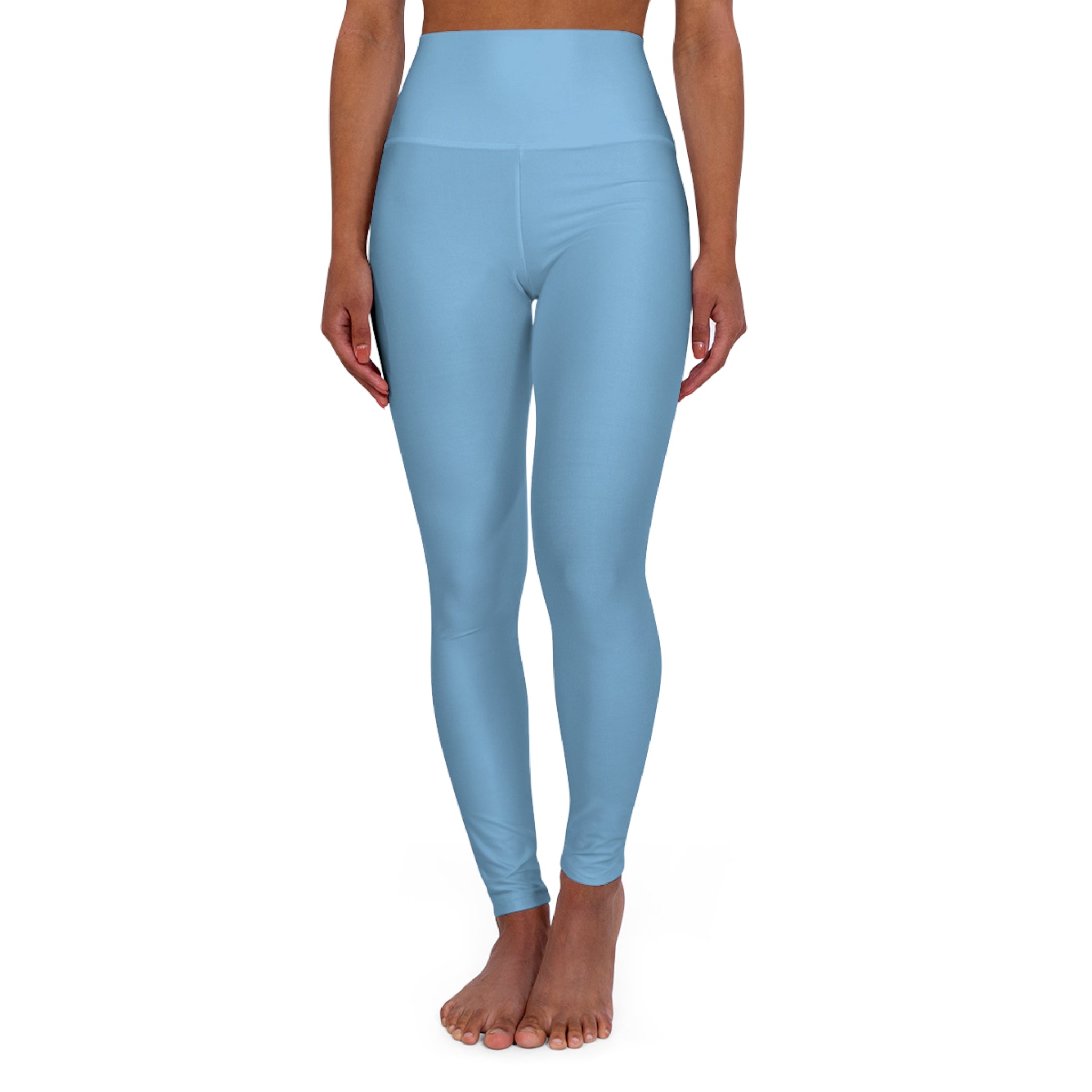 Squat-Proof High-Waisted Leggings —Ethereal Light Blue 2026 Fashion Color