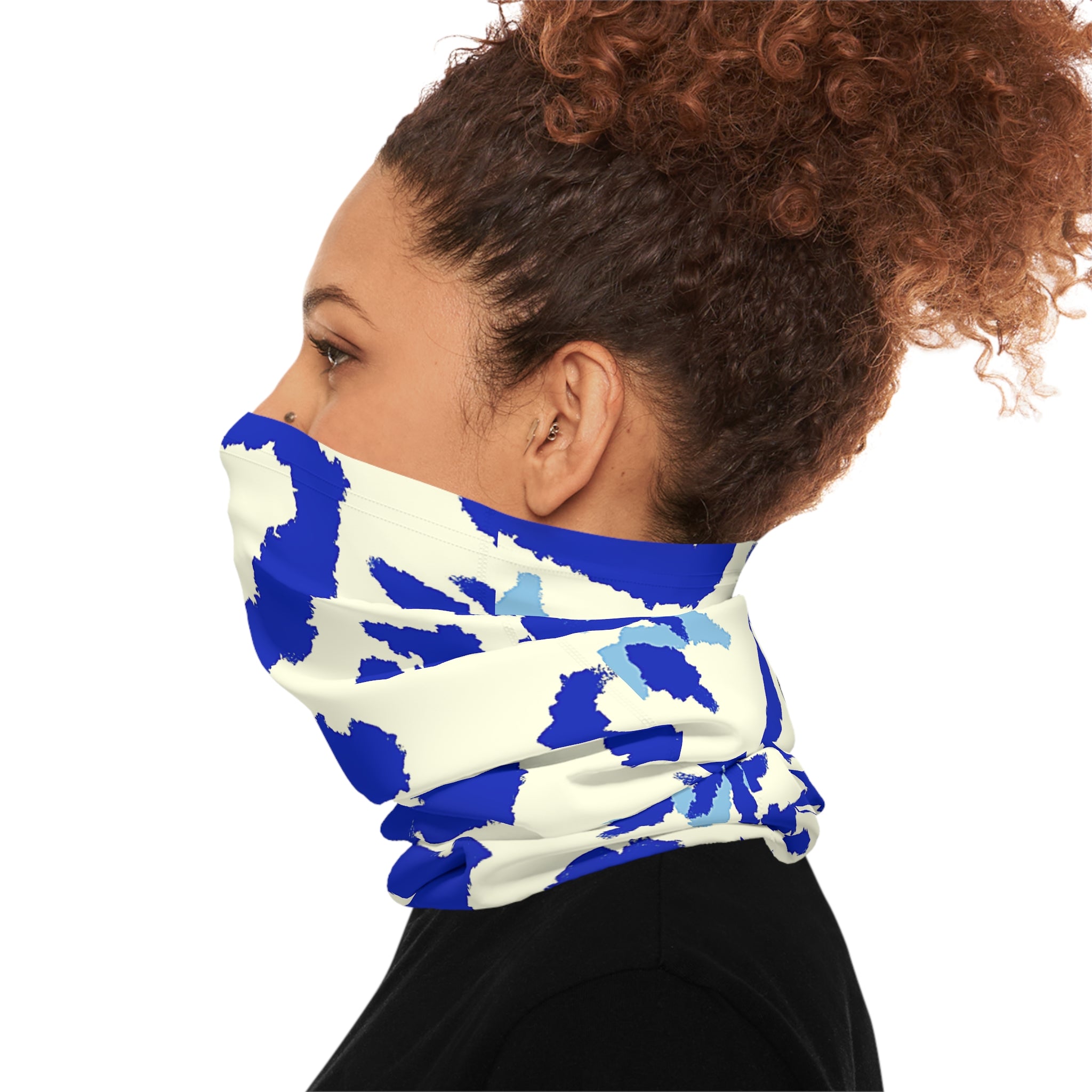 VersaBand ™ Multi Performance Band-Blue Abstract Camouflage Print