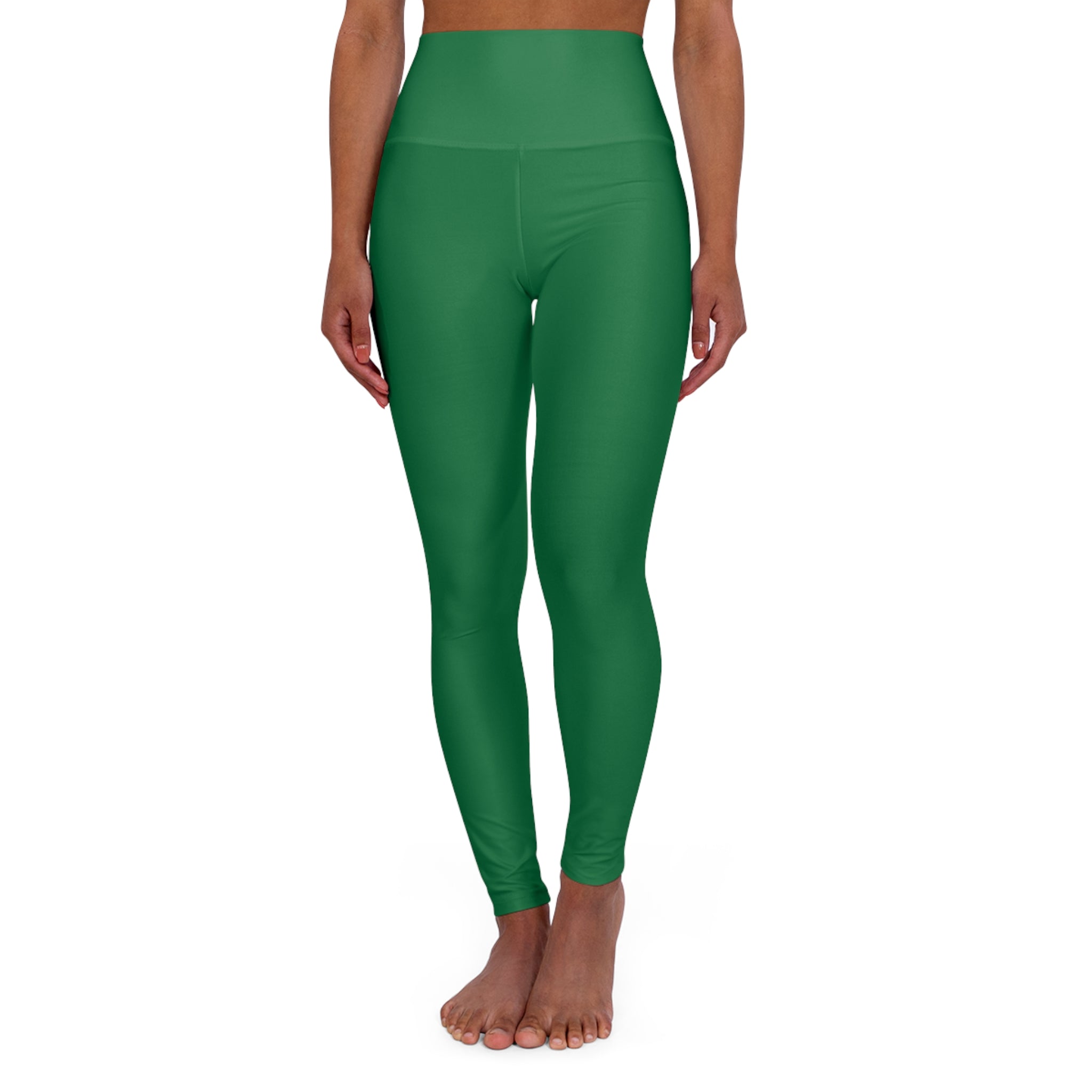 Squat-Proof High-Waisted Leggings – St. Patricks Day Green