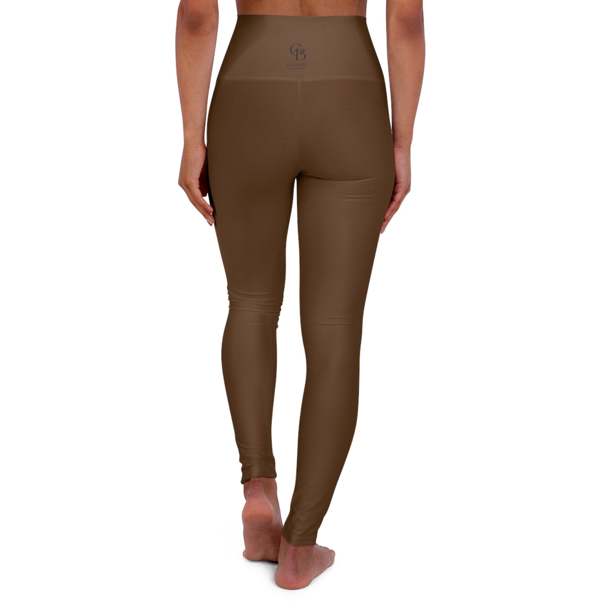 Squat-Proof High-Waisted Leggings — Earth Brown