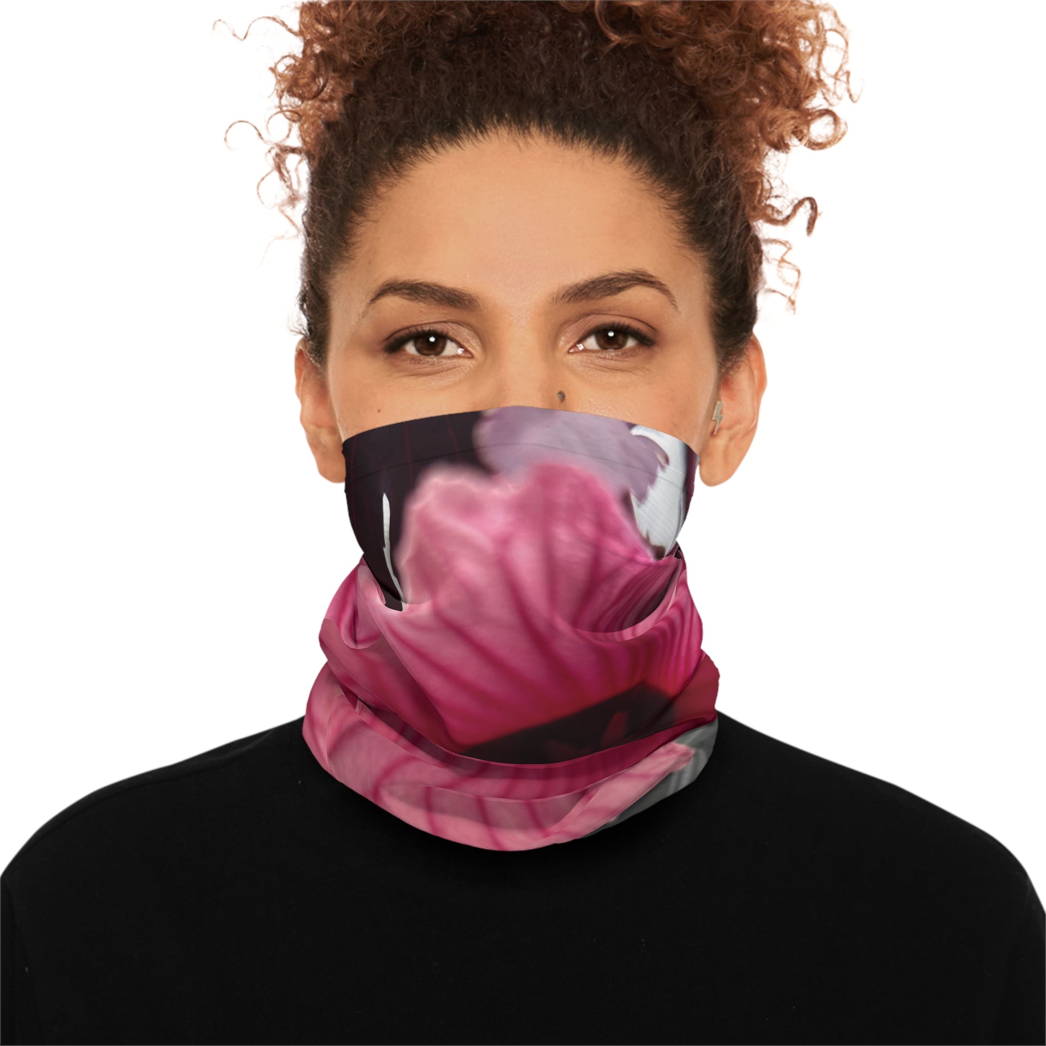 Strawberry Hibiscus Neck & Face Cover — Lightweight Sun & Dust Face Cover