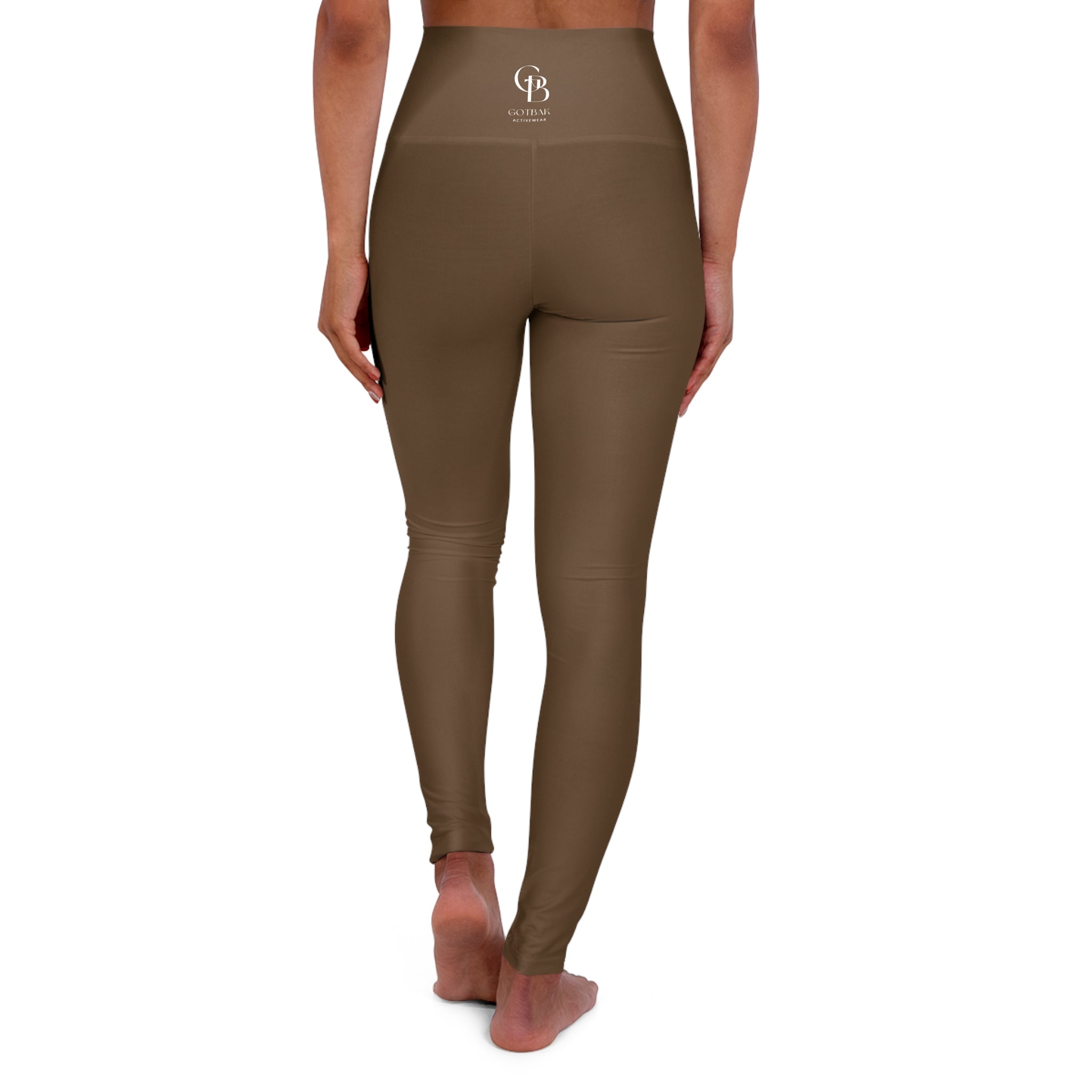 Squat-Proof High-Waisted Leggings— Cocoa Powder 2026 Fashion Color