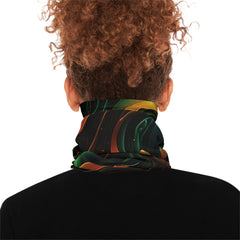 Holiday Light Swirl Neck Gaiter — Lightweight Breathable Face Cover