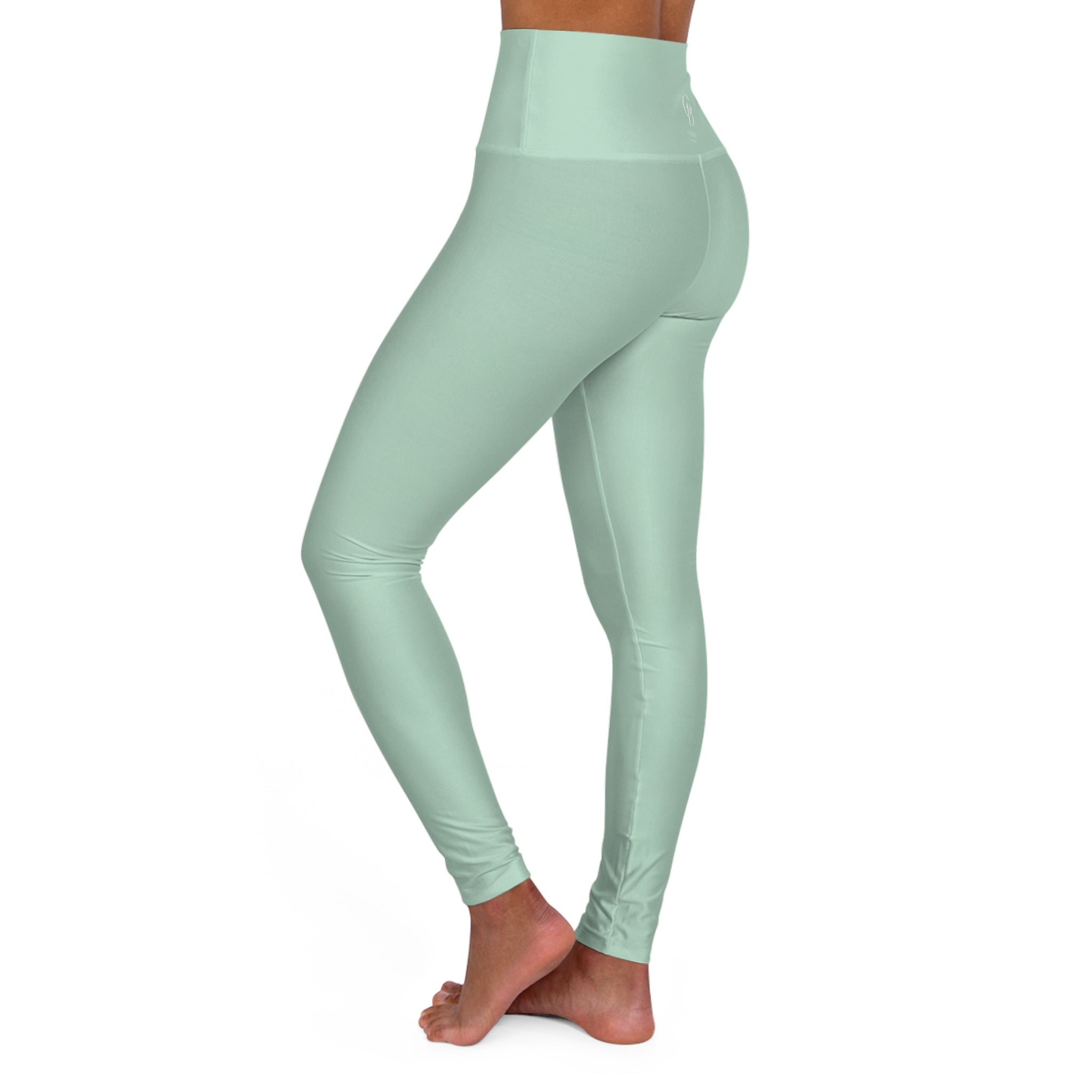 Squat-Proof High-Waisted Leggings– Mint Jelly 2026 Fashion Color