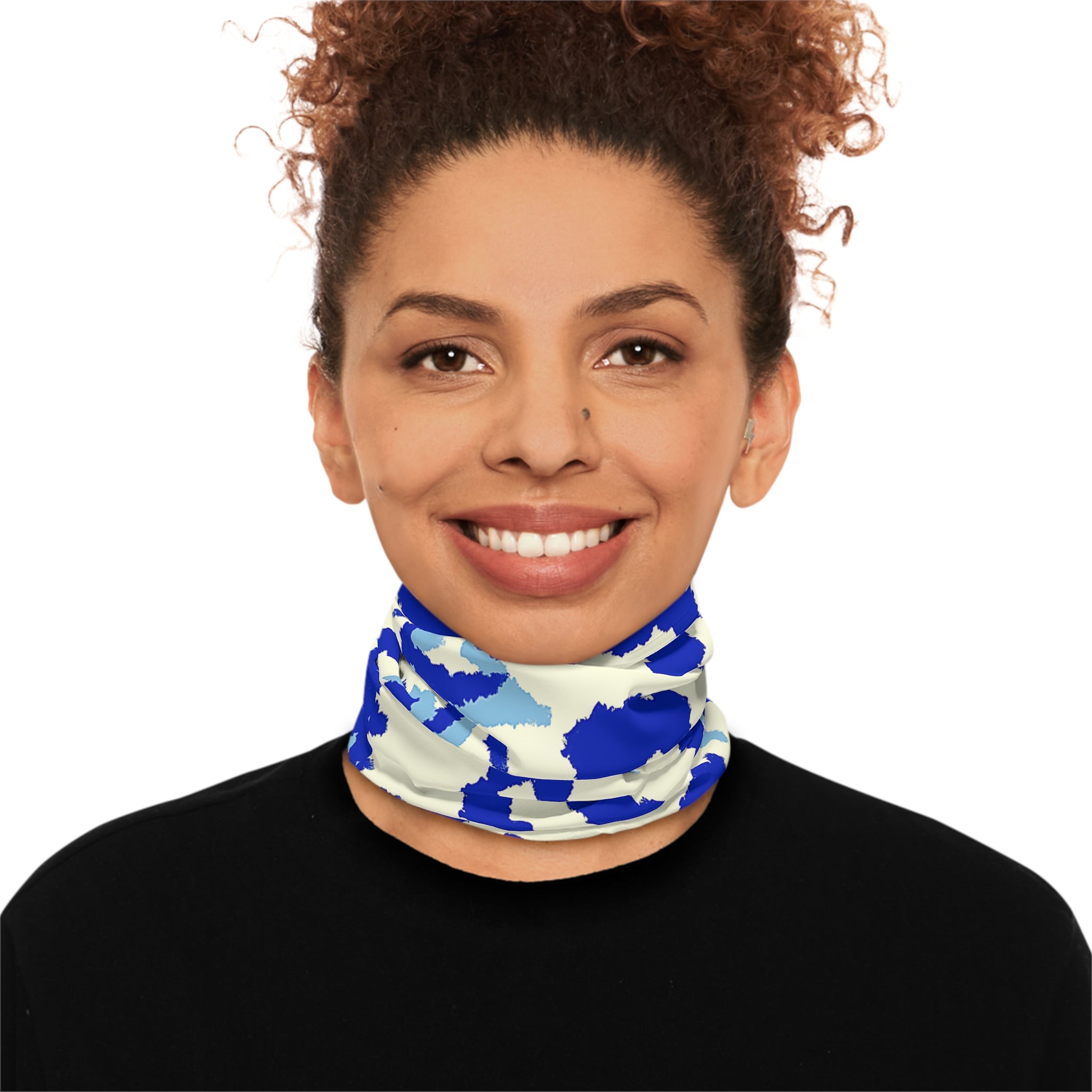 VersaBand ™ Multi Performance Band-Blue Abstract Camouflage Print