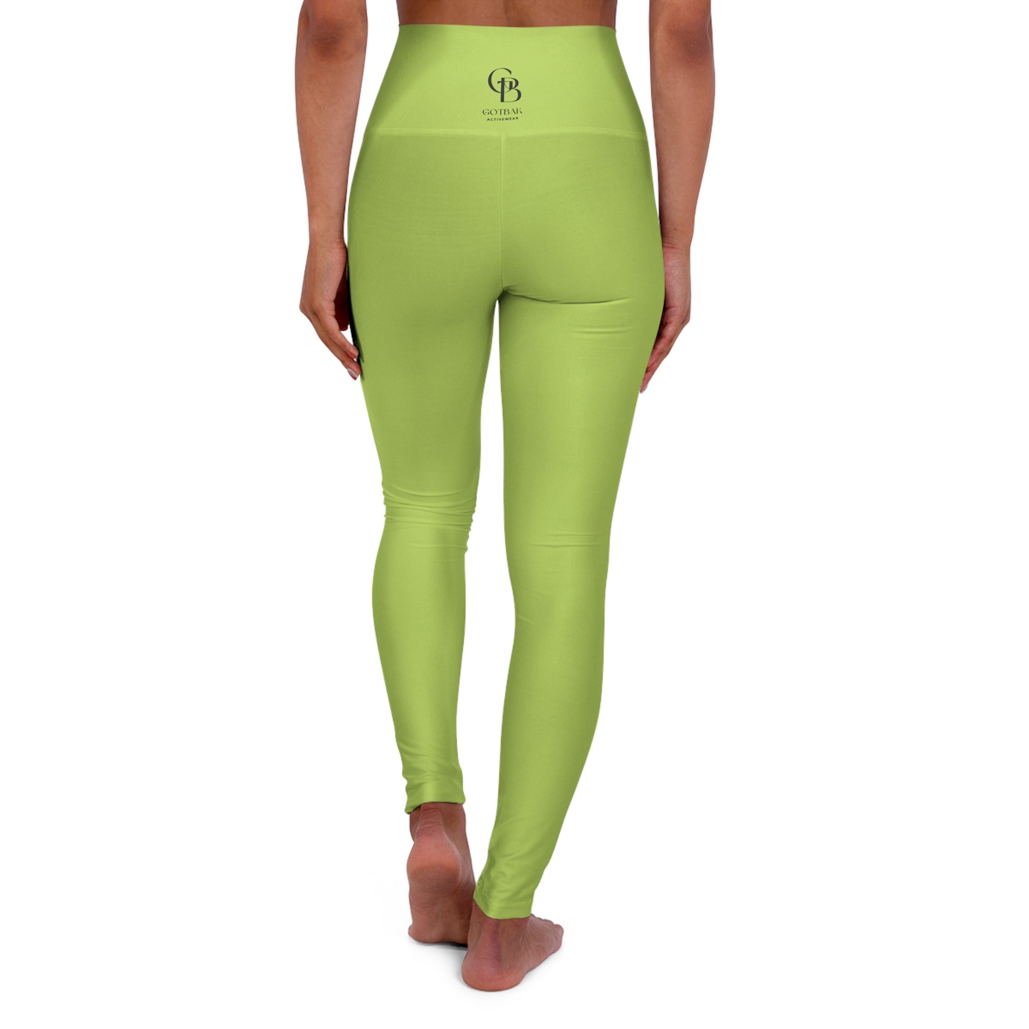 Squat-Proof High-Waisted Leggings — Green Glow 2026 Fashion Color