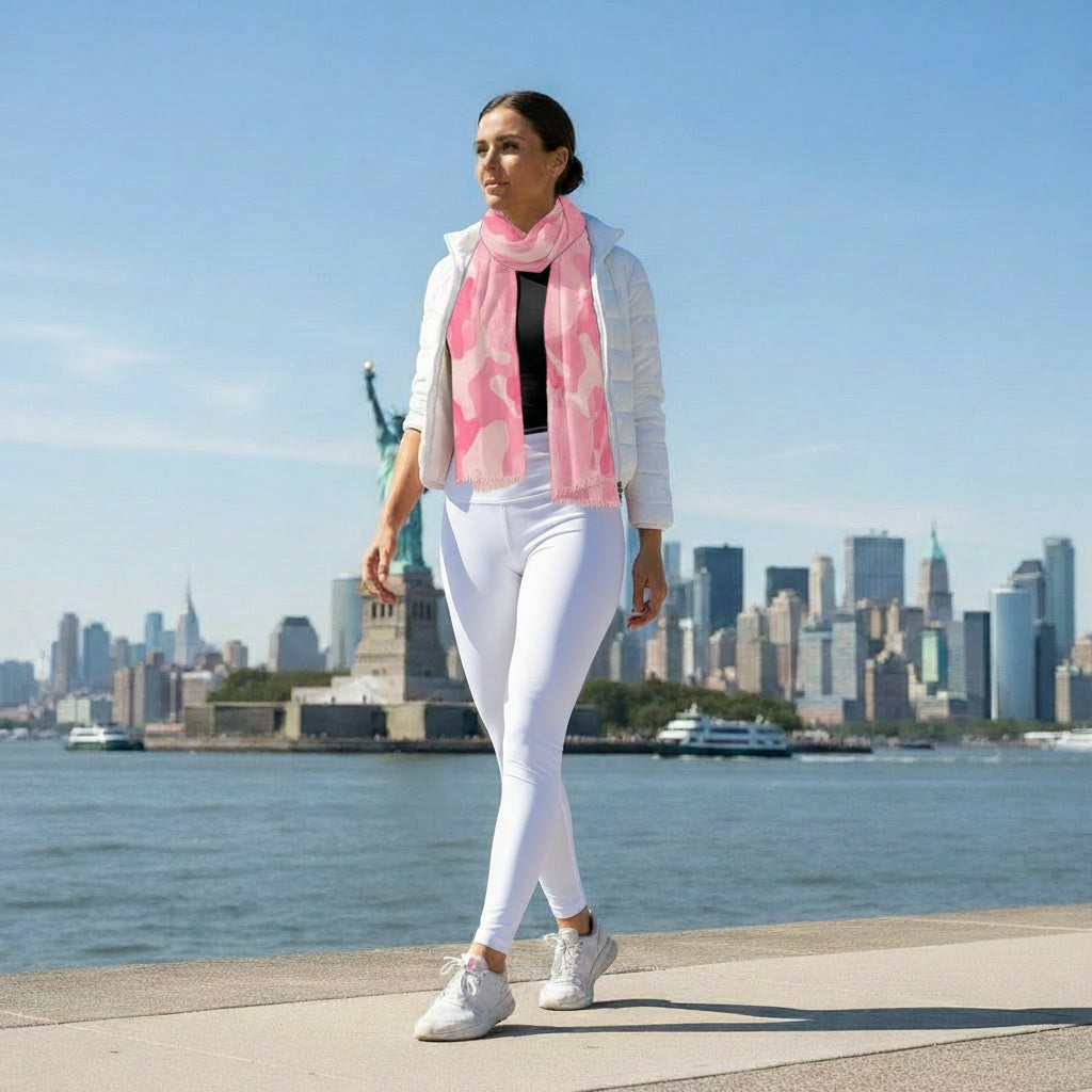 Squat-Proof High-Waisted Leggings- White