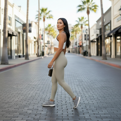 Squat-Proof High-Waisted Leggings —Soft Taupe 2026 Fashion Color