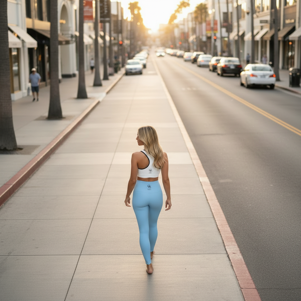 Squat-Proof High-Waisted Leggings —Ethereal Light Blue 2026 Fashion Color