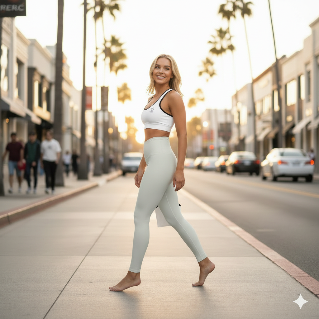 Squat-Proof High-Waisted Leggings — Cloud Dancer Off White 2026 Fashion Color
