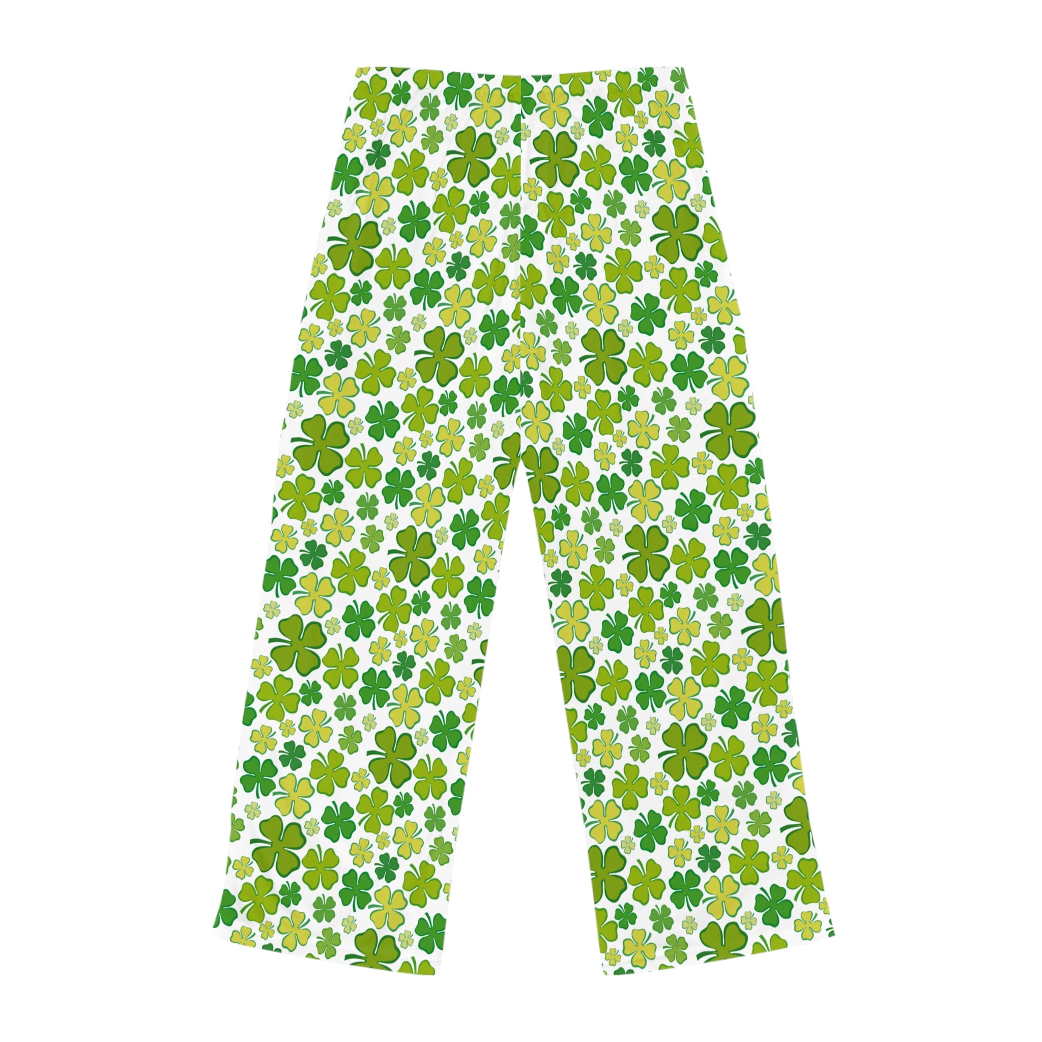 Women's Shamrock Pajama Pants — Green Clover Lounge Sleepwear for St. Patrick's Day