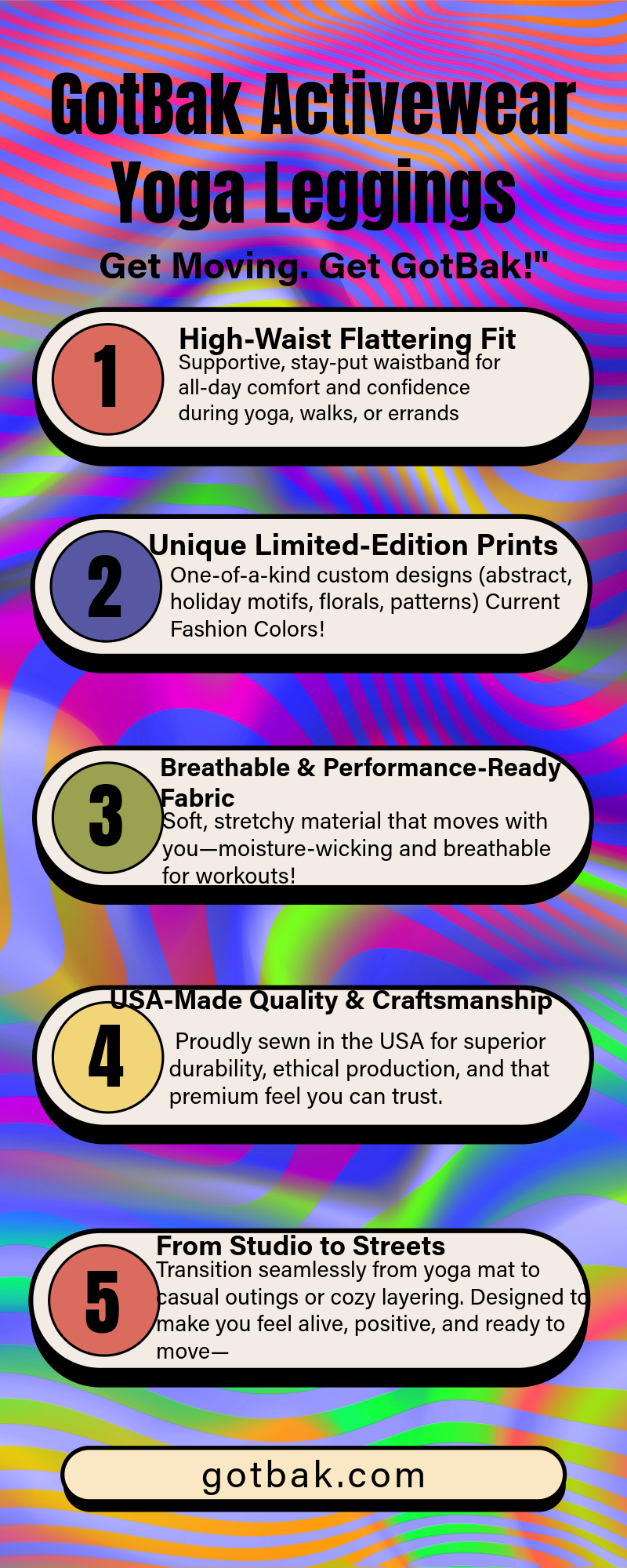 Psychedelic Tiger High-Waisted Workout Leggings