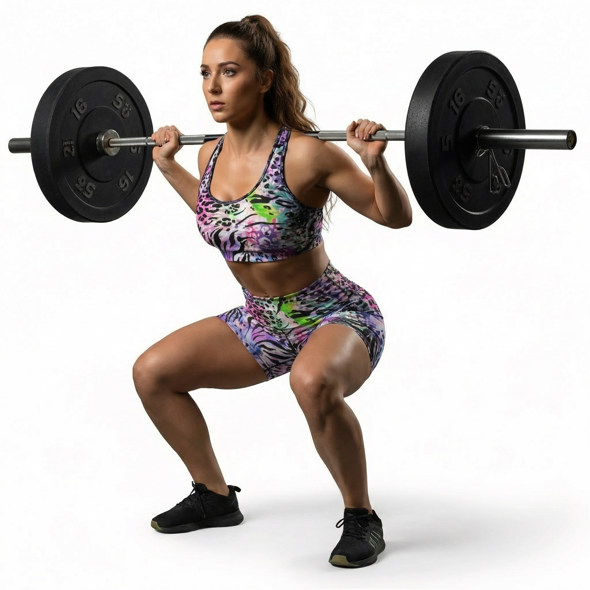 Psychedelic Tiger Women's Workout Shorts