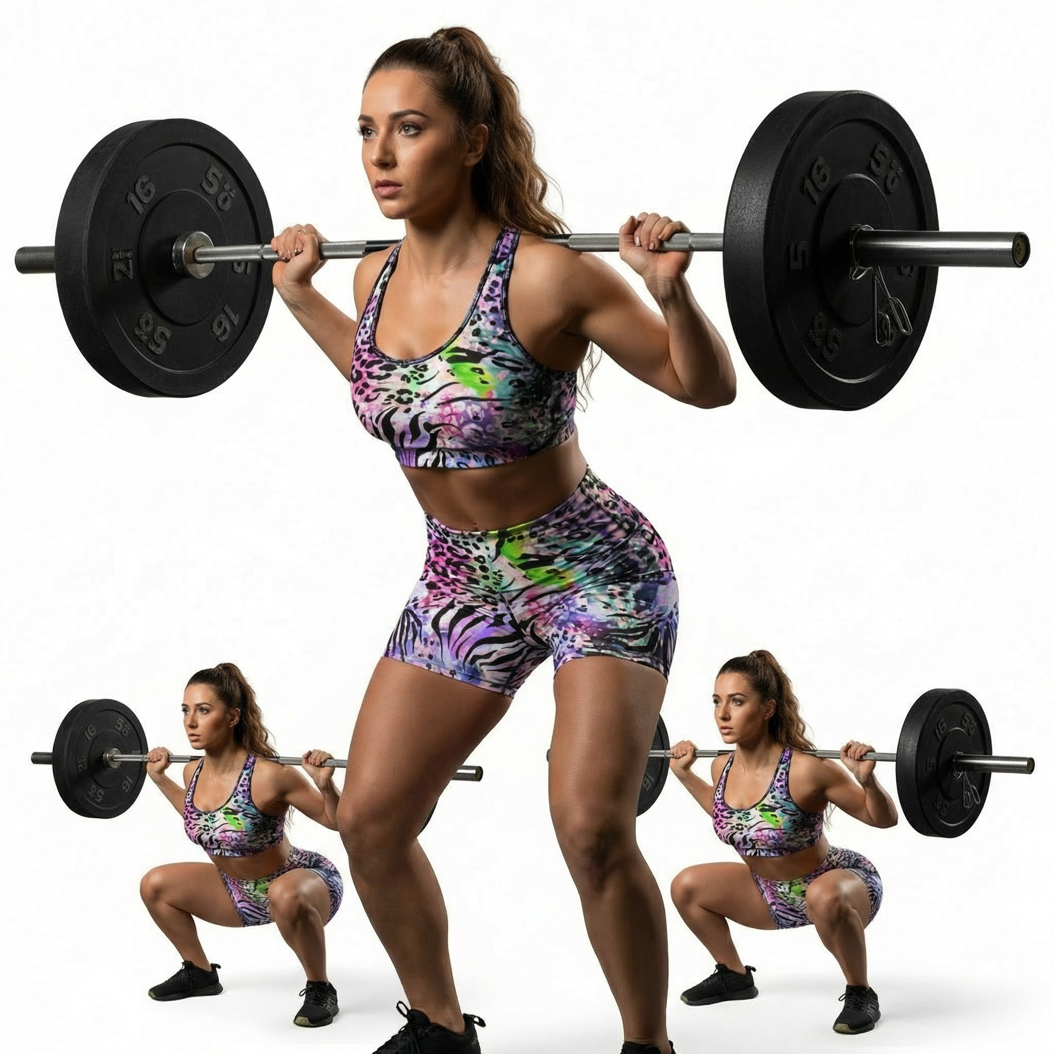 Psychedelic Tiger Women's Workout Shorts