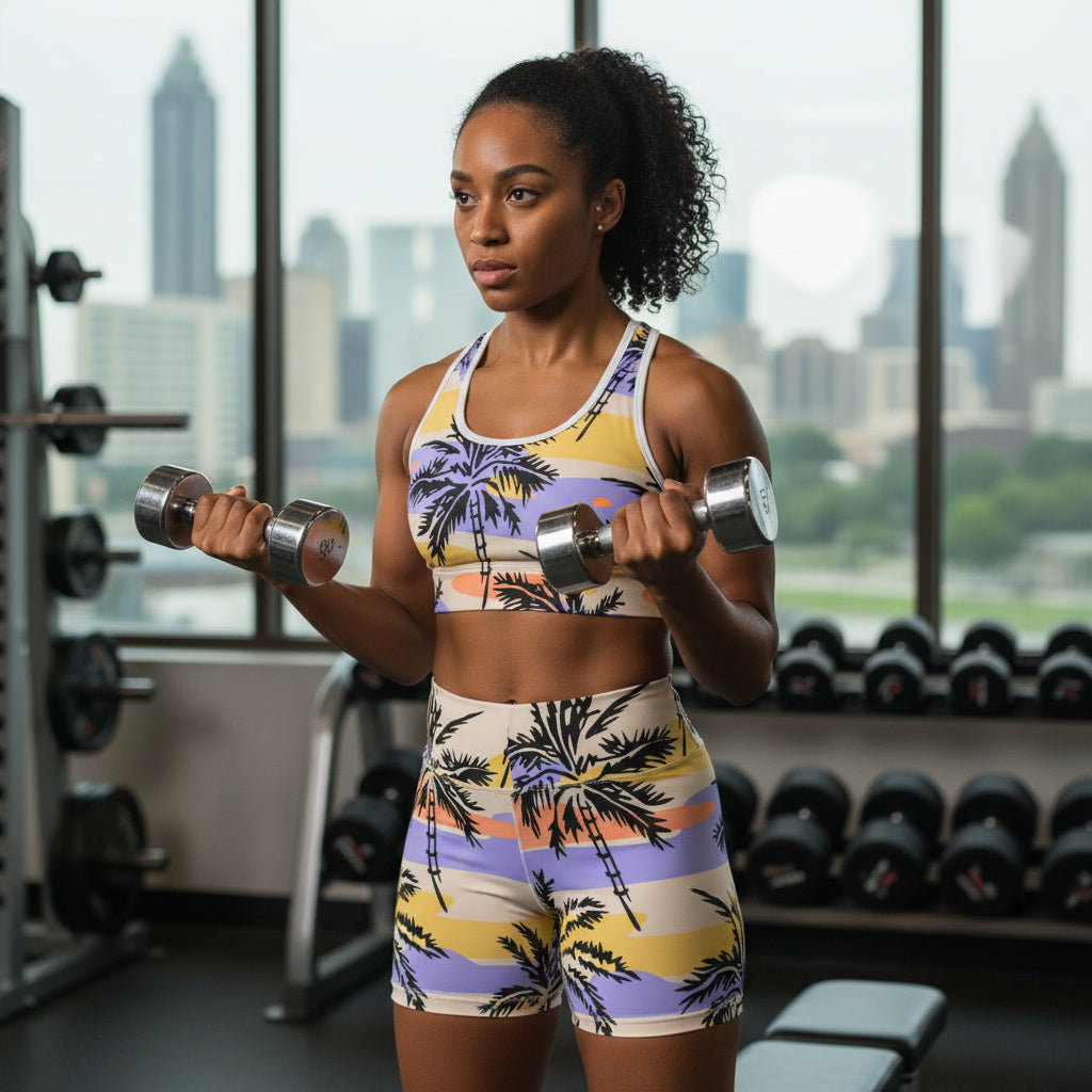 Sunset Palm's  Women's Workout Shorts