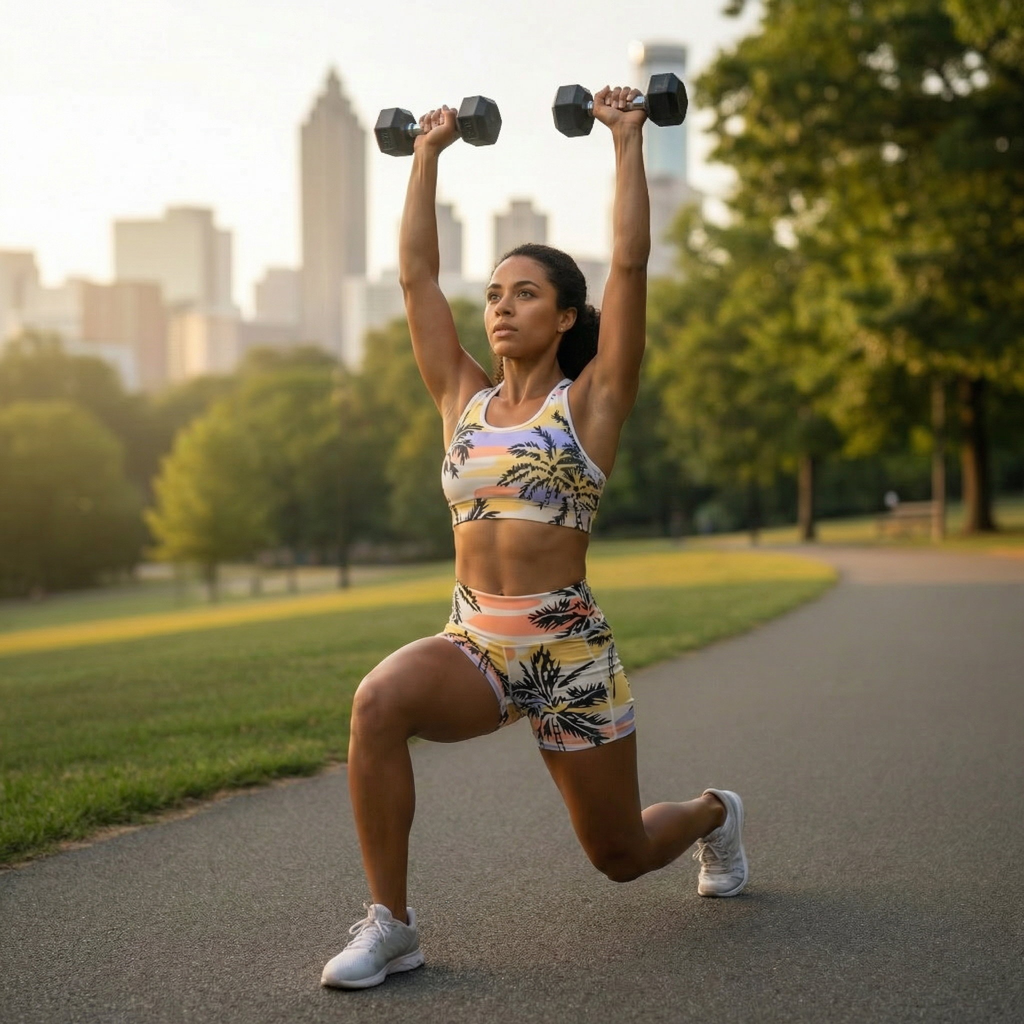 Sunset Palm's  Women's Workout Shorts