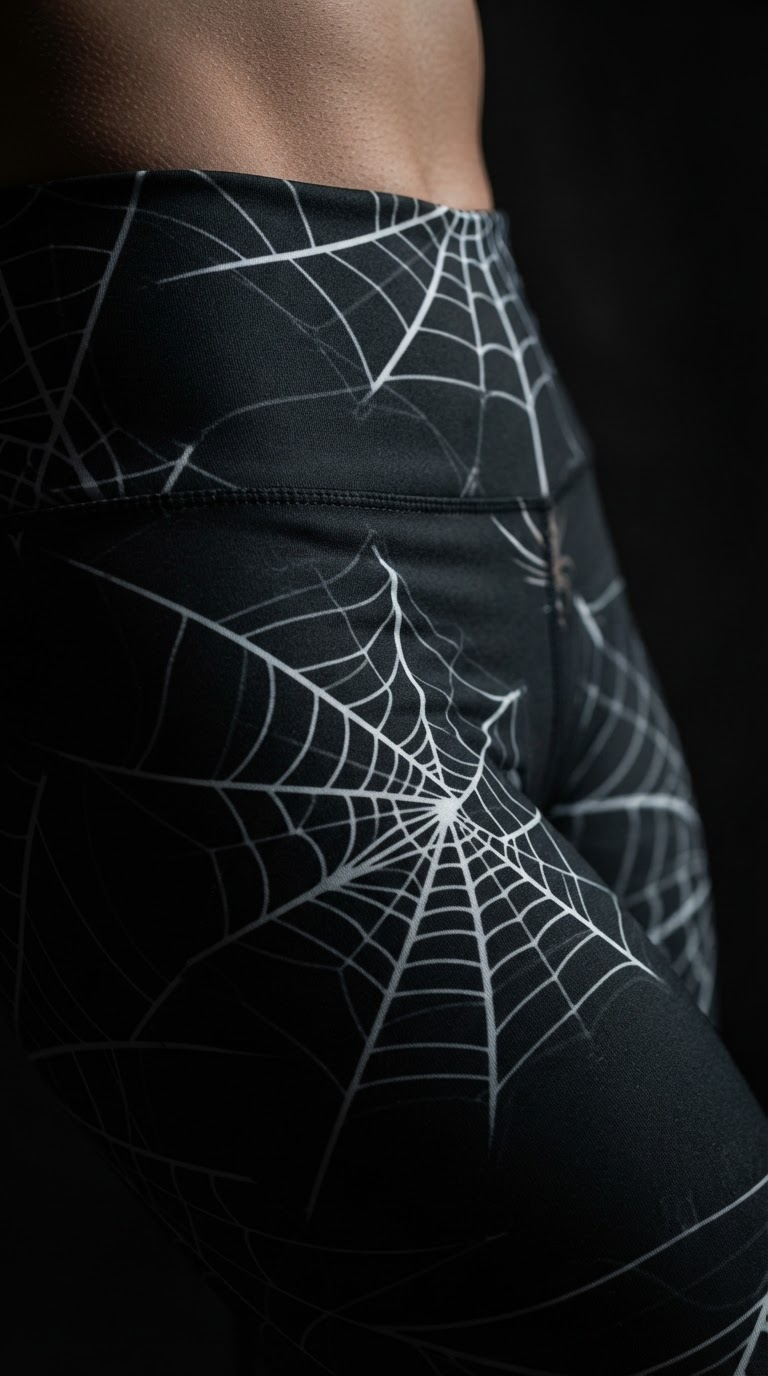 Spider Web Halloween Leggings — Obsidian Web