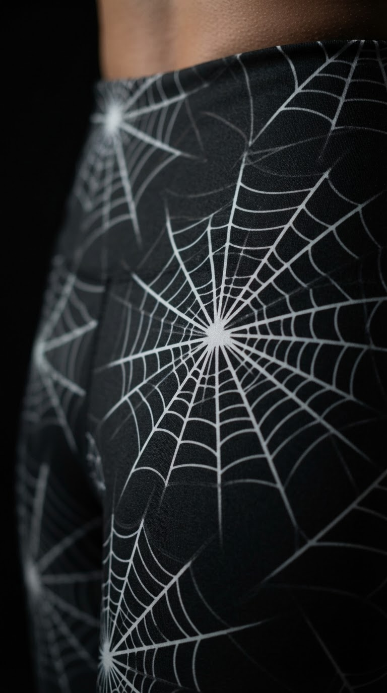 Spider Web Halloween Leggings — Obsidian Web
