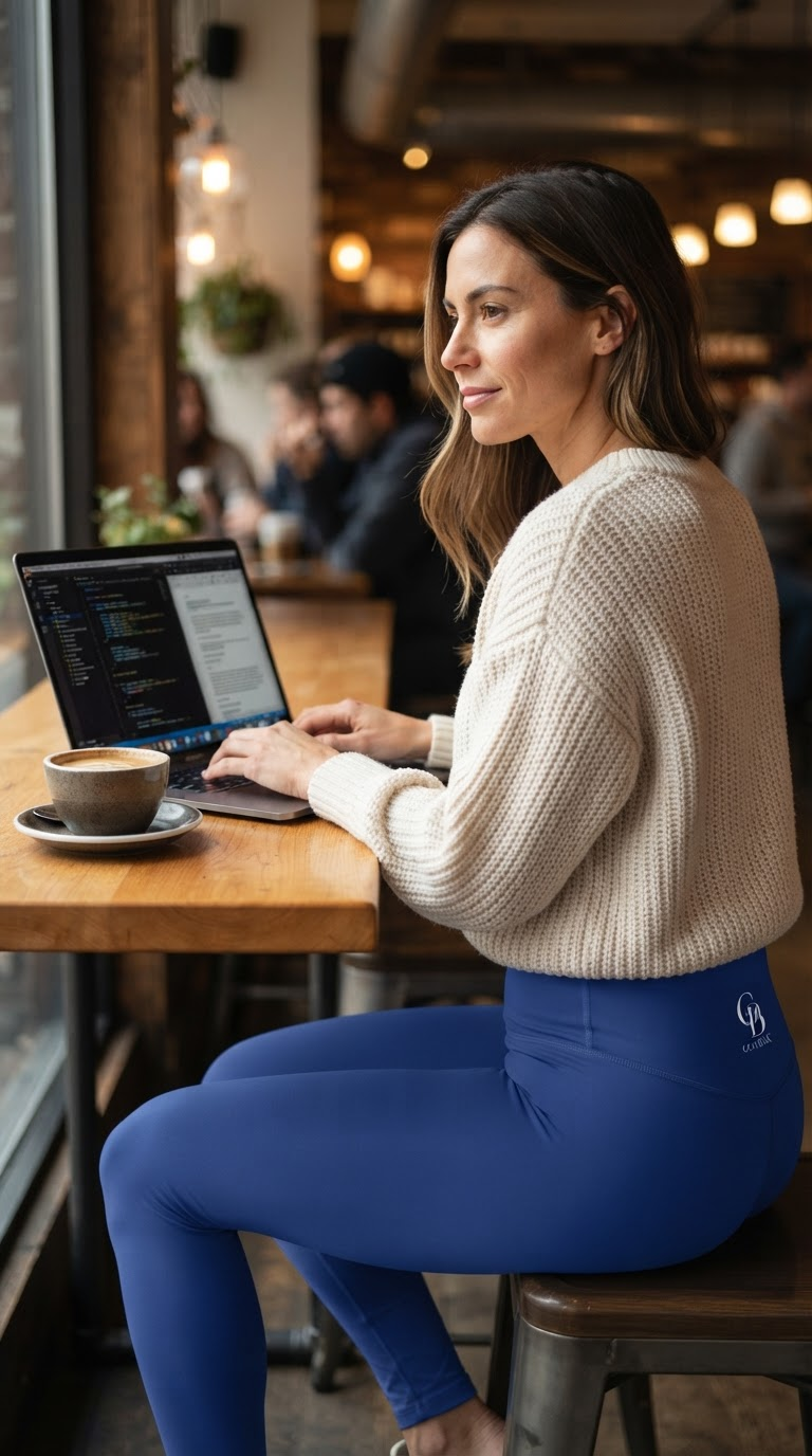 Luminous Blue Leggings — 2027 Collection