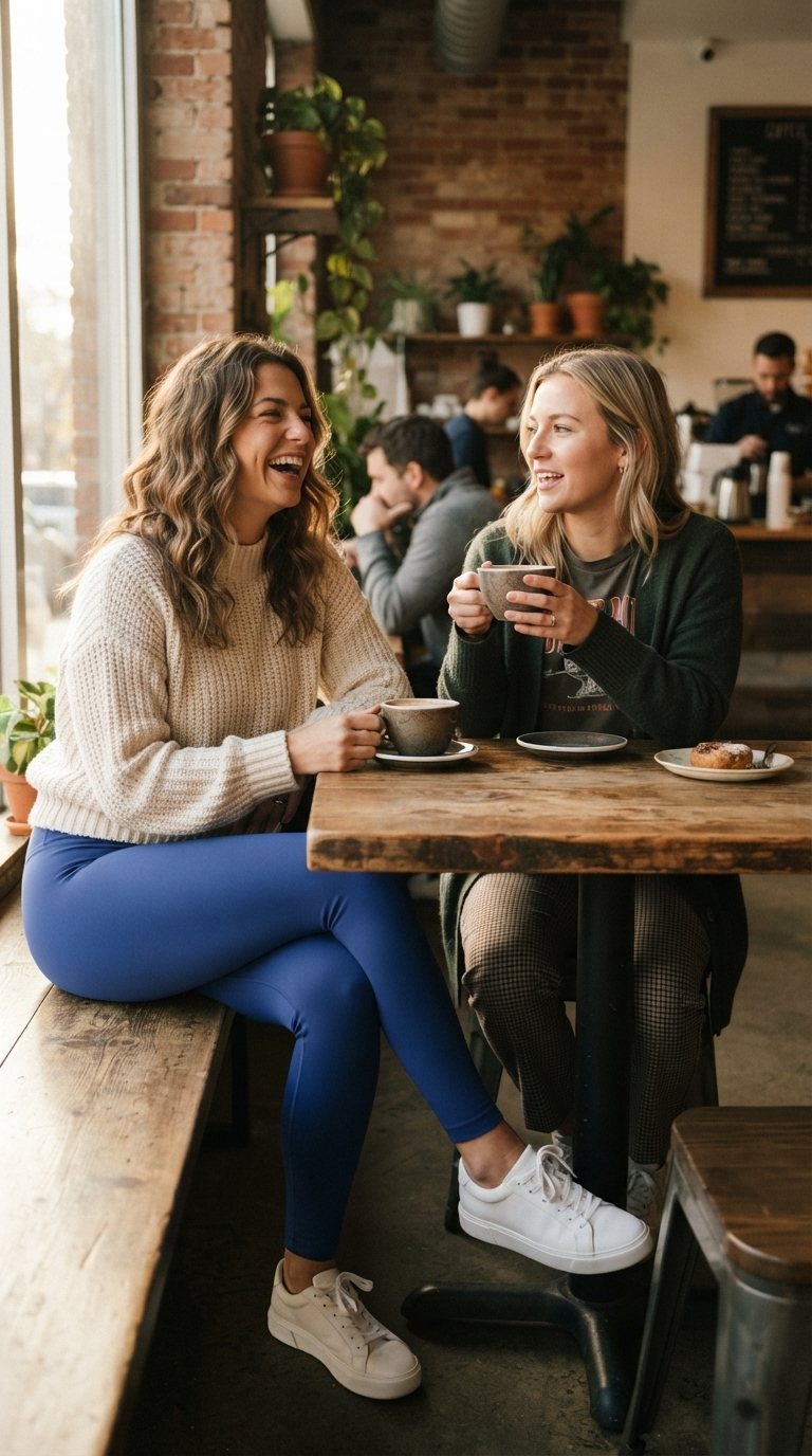 Luminous Blue Leggings — 2027 Collection