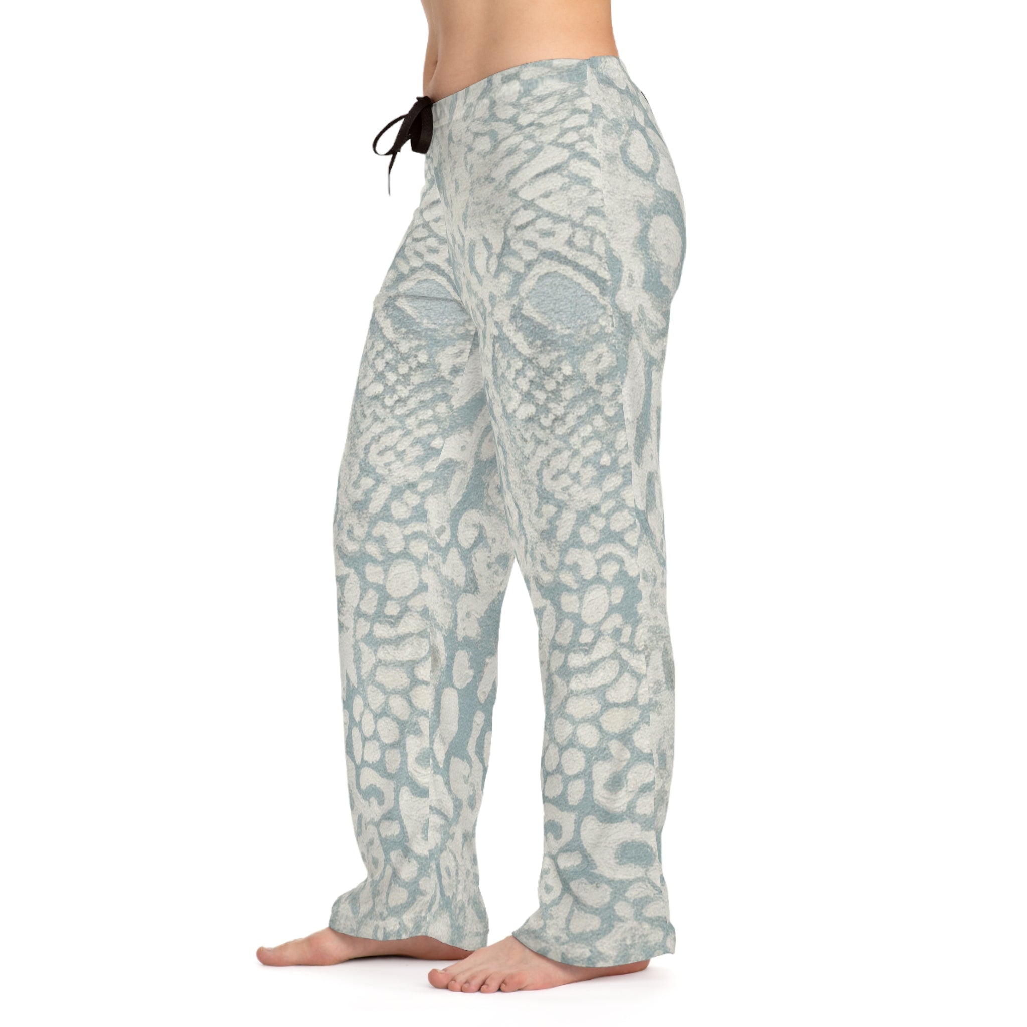 Cozy Seafoam Animal-Abstract Workout Pants — Women's Lounge Pants