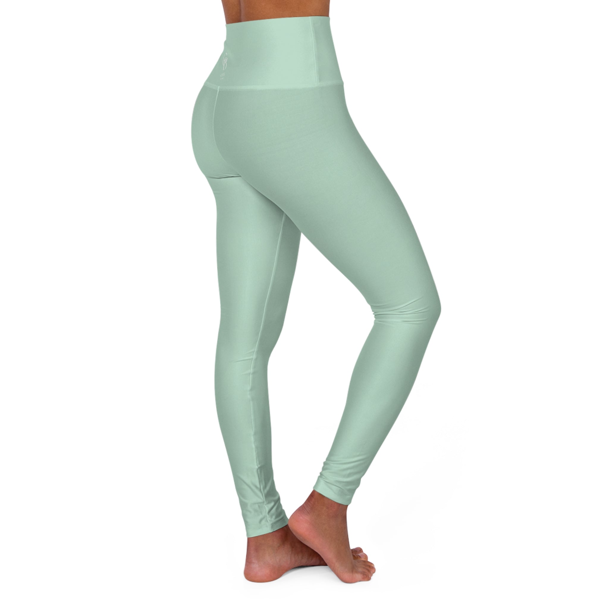 Squat-Proof High-Waisted Leggings– Mint Jelly 2026 Fashion Color