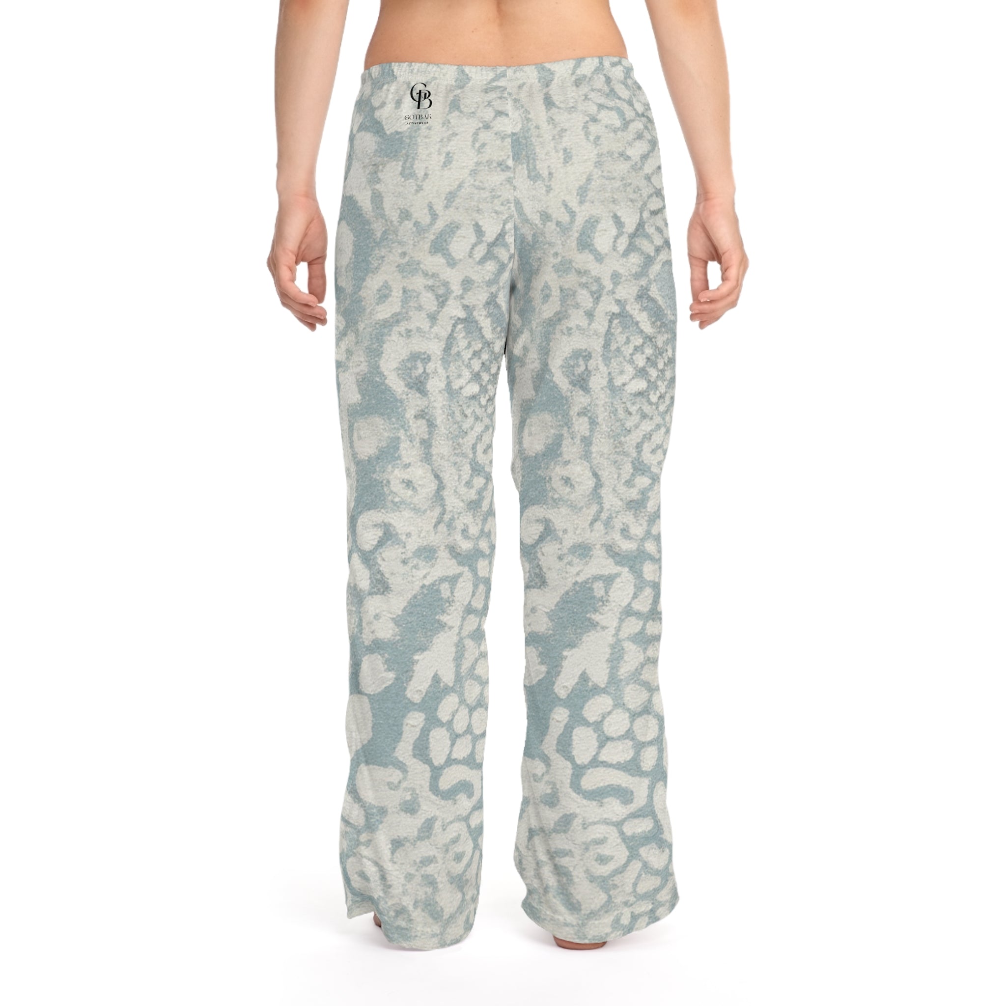 Cozy Seafoam Animal-Abstract Workout Pants — Women's Lounge Pants