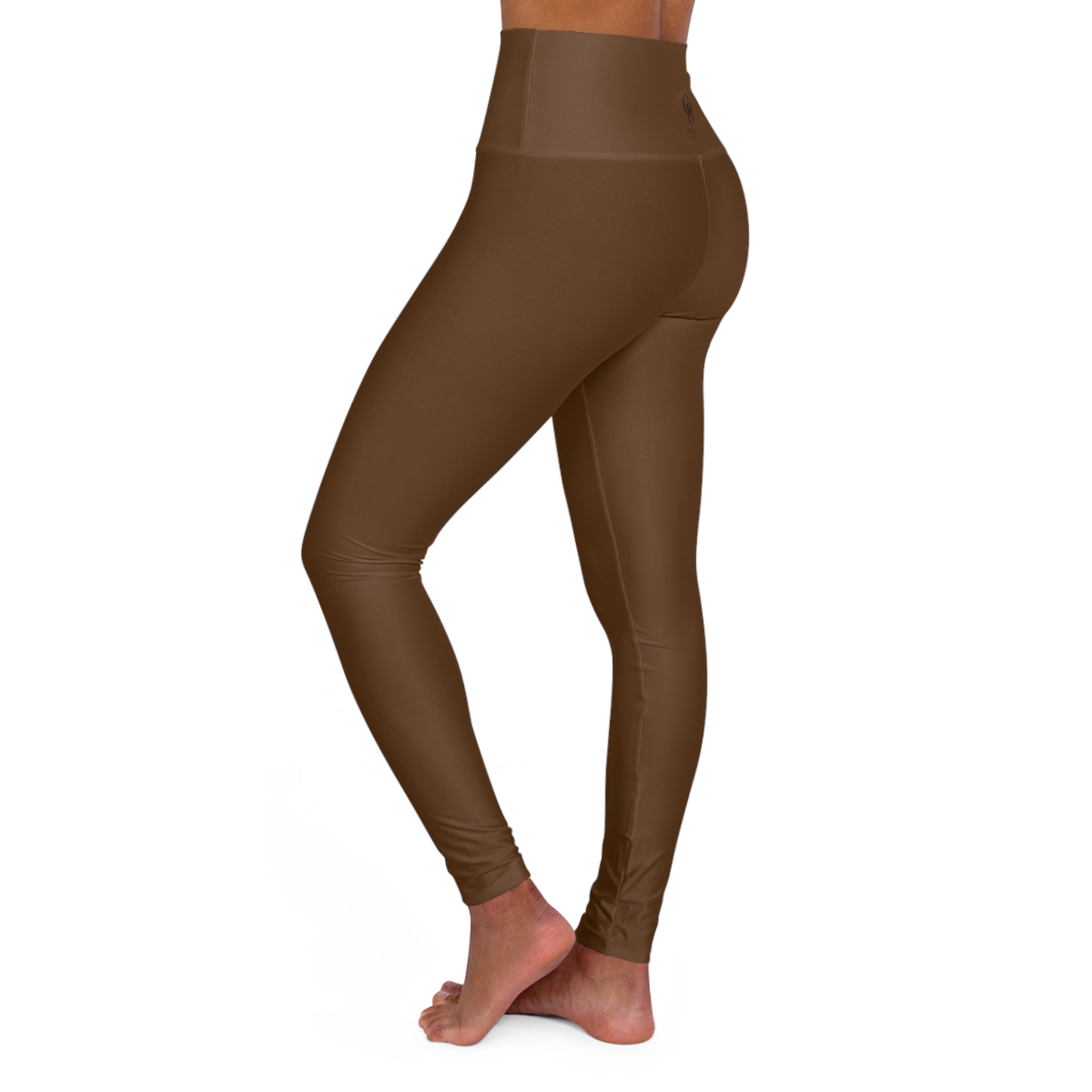 Squat-Proof High-Waisted Leggings — Earth Brown