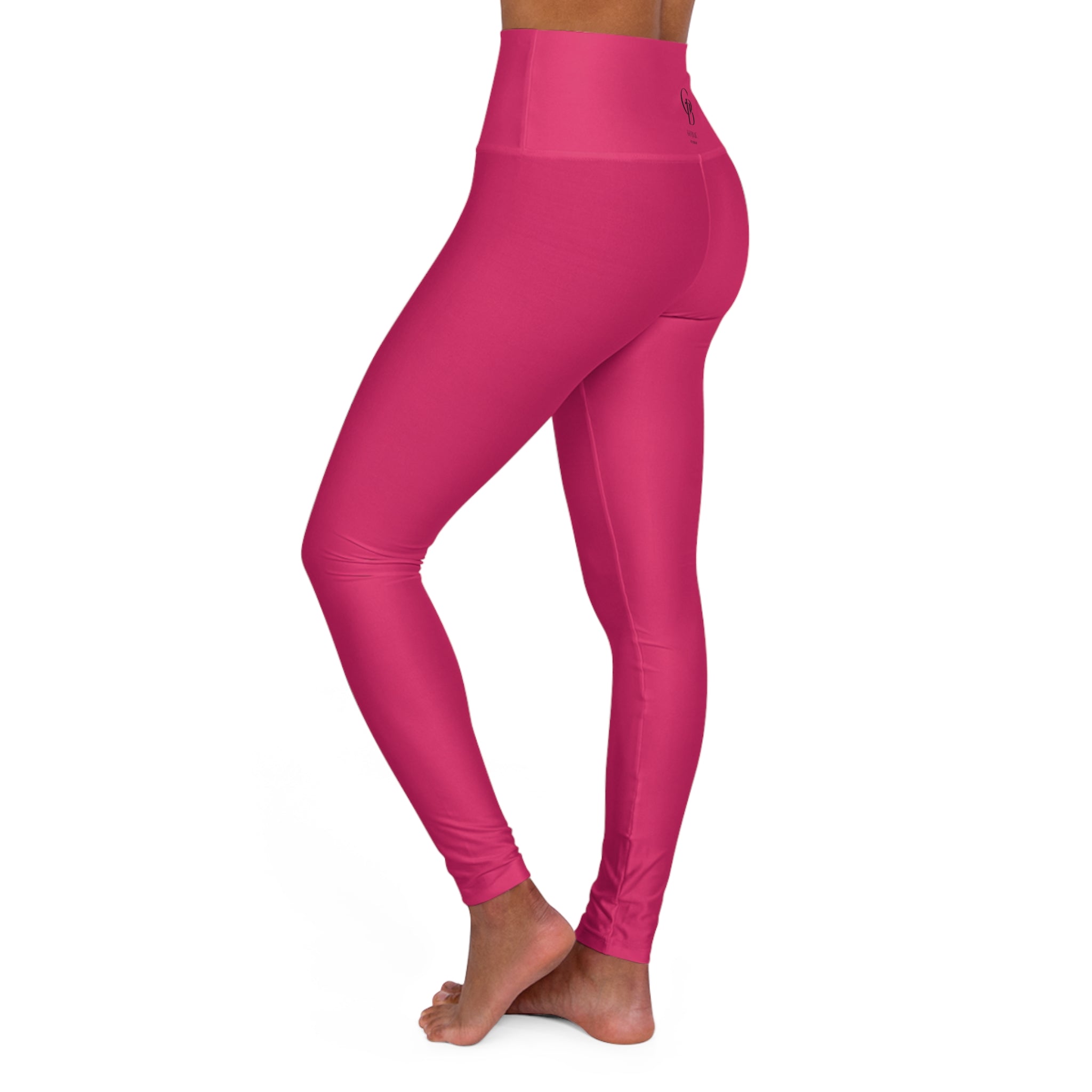 Squat-Proof High-Waisted Leggings — Electric Hot Pink Fashion Color 2026