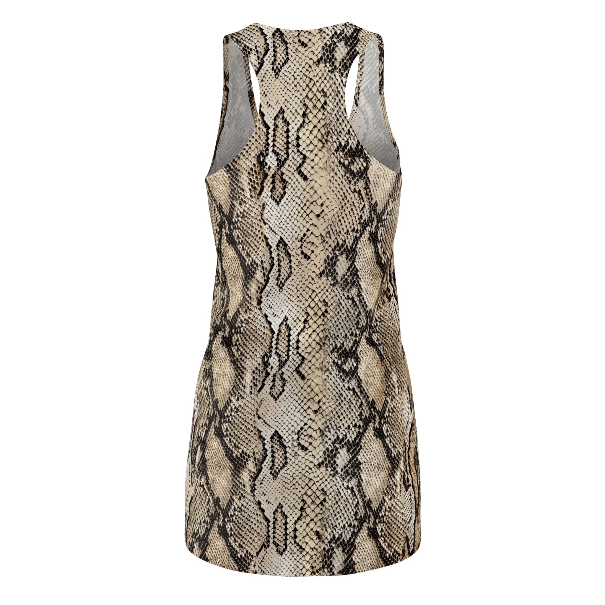 Stylish Python Snake Print Racerback Dress for Women