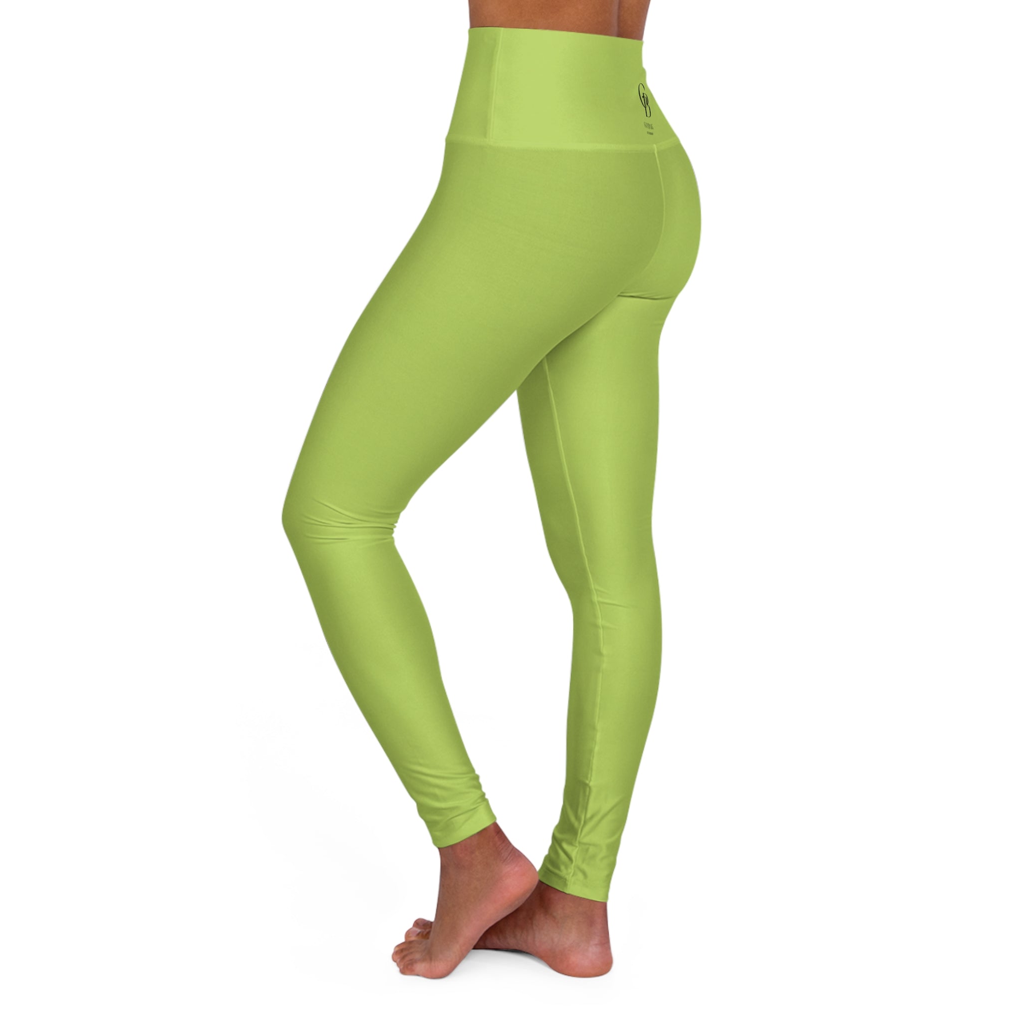 Squat-Proof High-Waisted Leggings — Green Glow 2026 Fashion Color