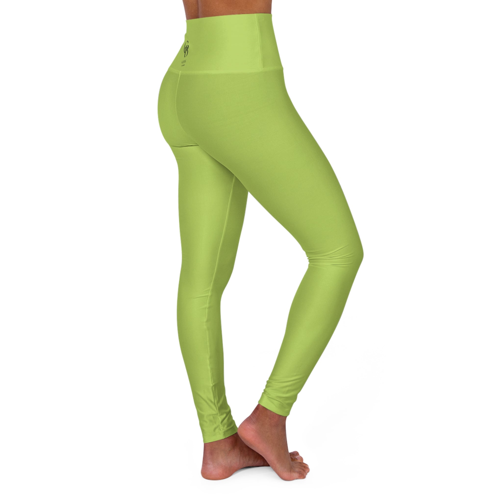 Squat-Proof High-Waisted Leggings — Green Glow 2026 Fashion Color