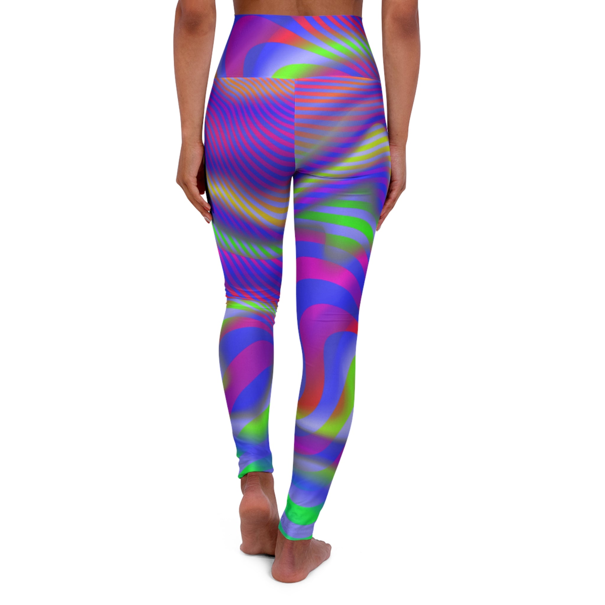 Spiral Wave High-Waisted Yoga Leggings