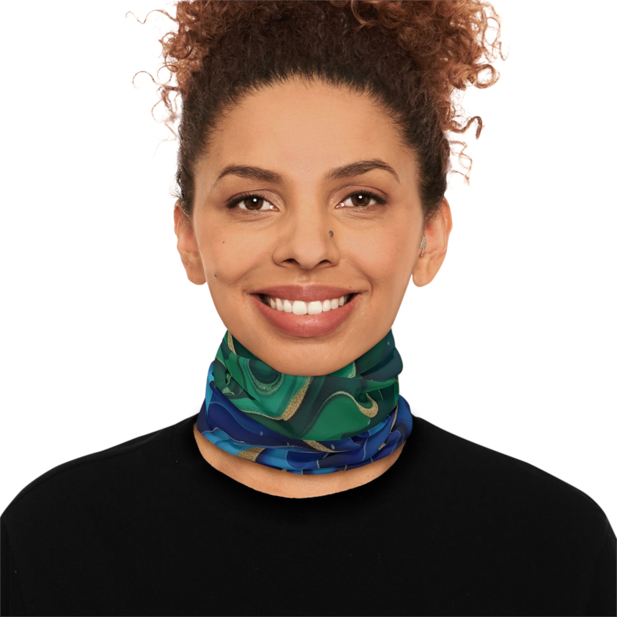 VersaBand ™ Multi Performance Band-Green Blue Marble Print