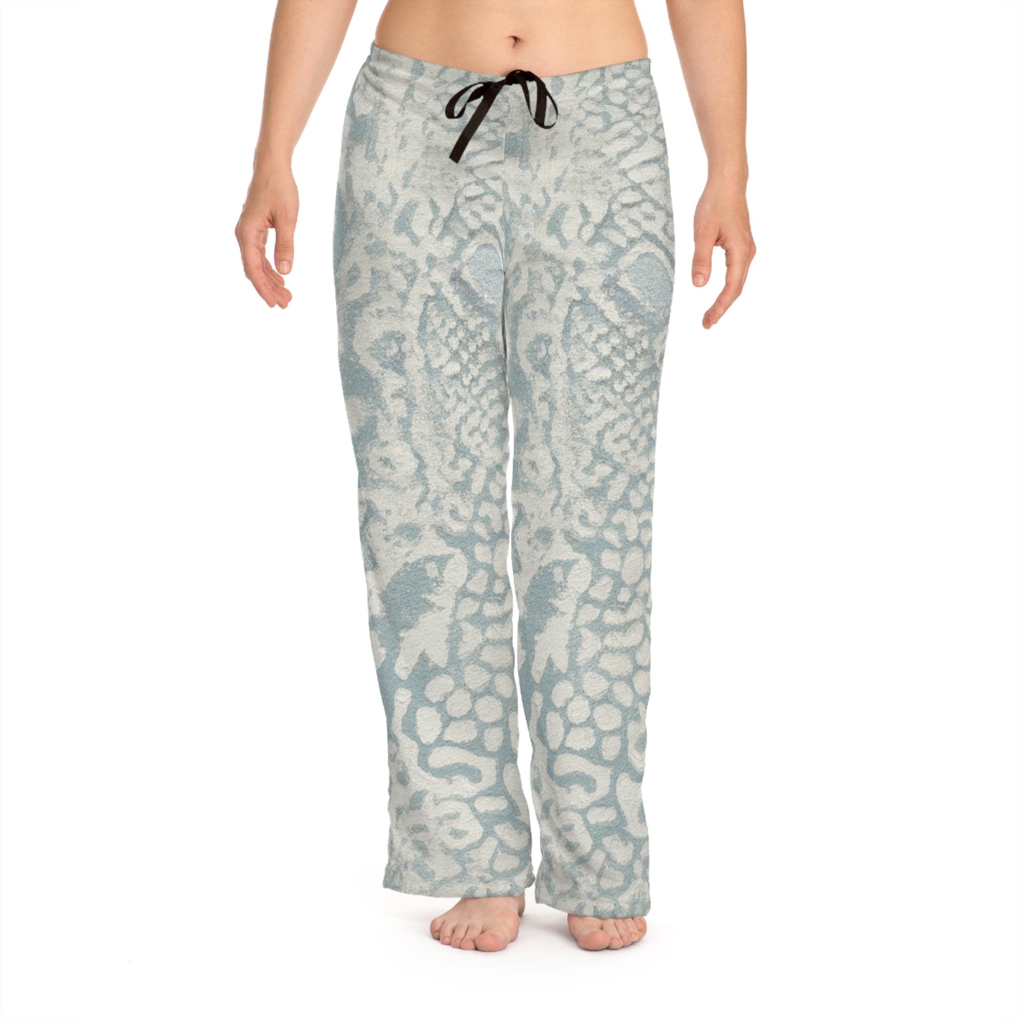 Cozy Seafoam Animal-Abstract Workout Pants — Women's Lounge Pants