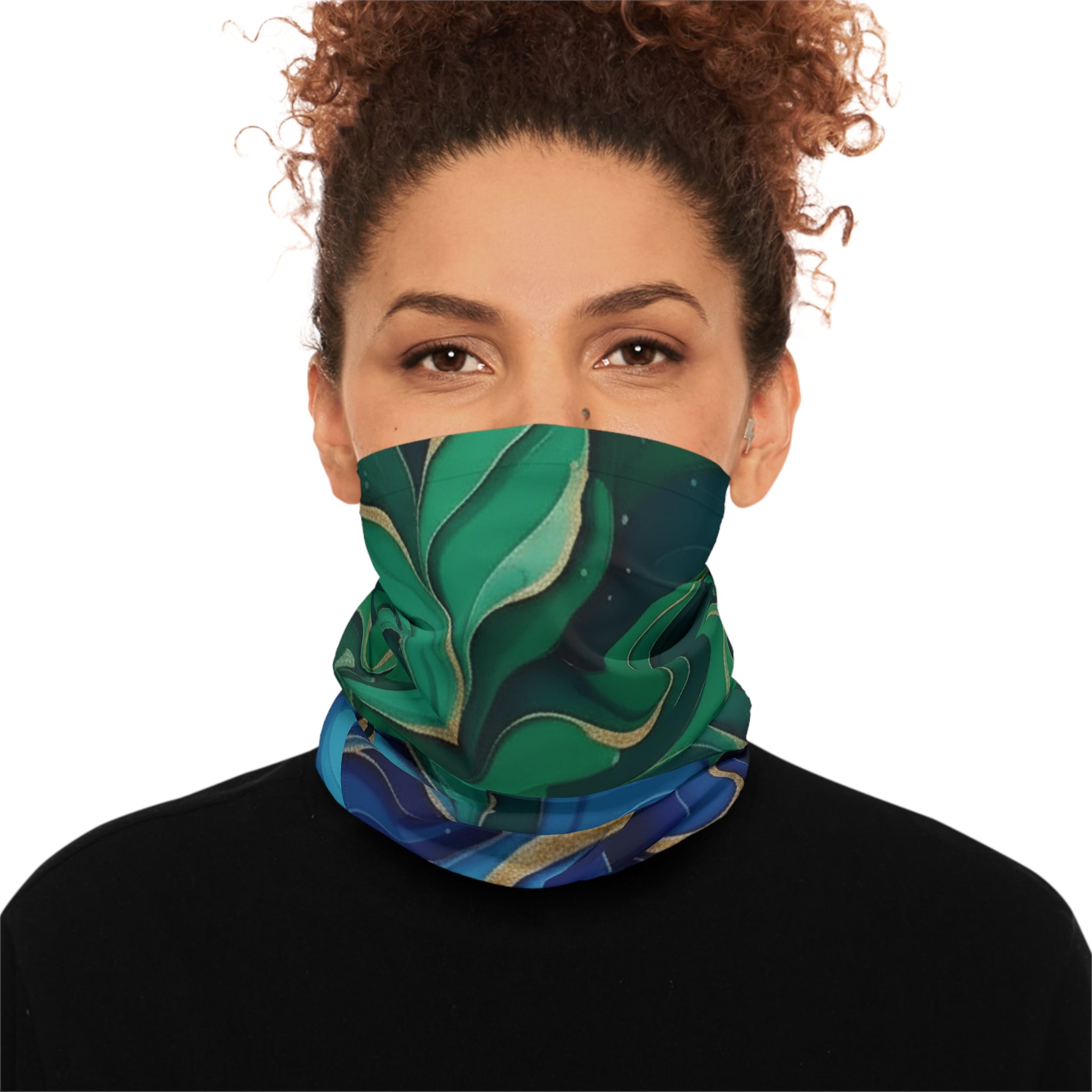 VersaBand ™ Multi Performance Band-Green Blue Marble Print