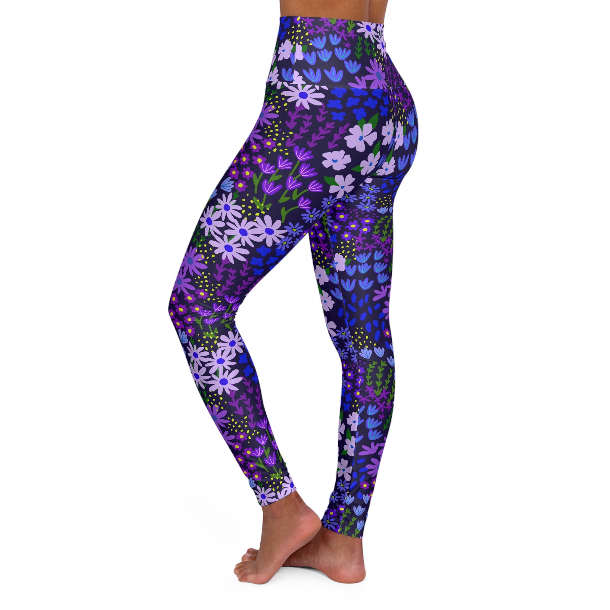 Purple Passion High-Waist Yoga Leggings
